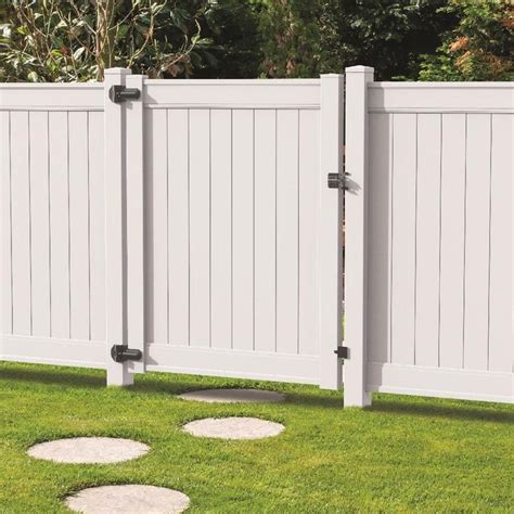 This vinyl fence gate offers the perfect combination of high quality. . Freedom emblem 6ft h x 4ft w white vinyl fence gate
